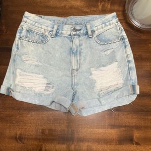 High rise mom shorts